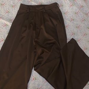 Brown Wide Leg Pants